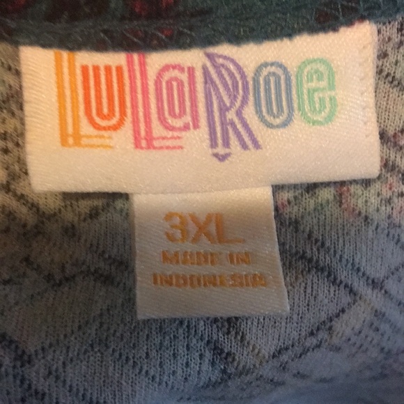 Plus Size LuLaRoe floral print dress size 3xl - Picture 3 of 6